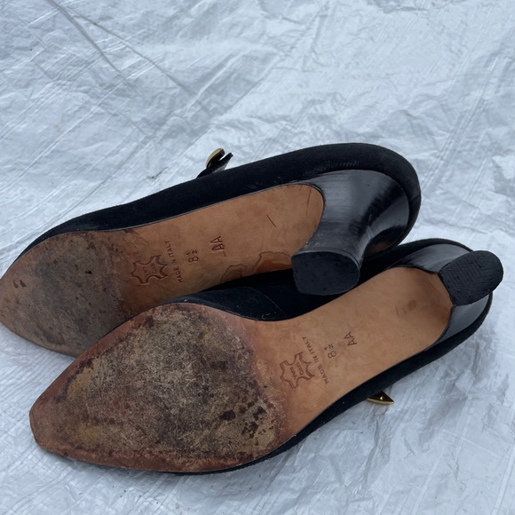 Vintage Mary Jane shoes Ingledew’s faux suede leather Italy - Picture 9 of 9